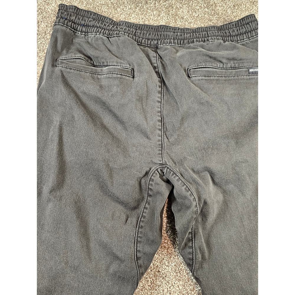 Hollister Advanced Stretch Skinny Jogger Mens Medium Washed Black Gray Pants - Picture 16 of 16